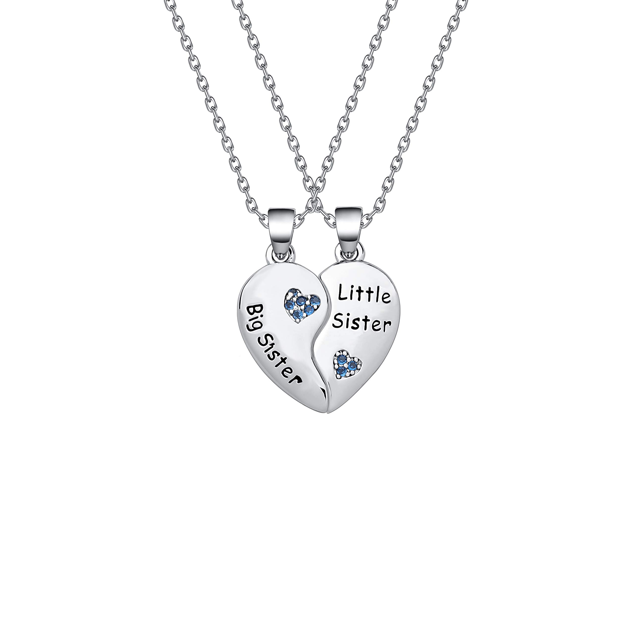 Matching Heart Necklace Set for Sisters & Best Friends - Gift Idea
