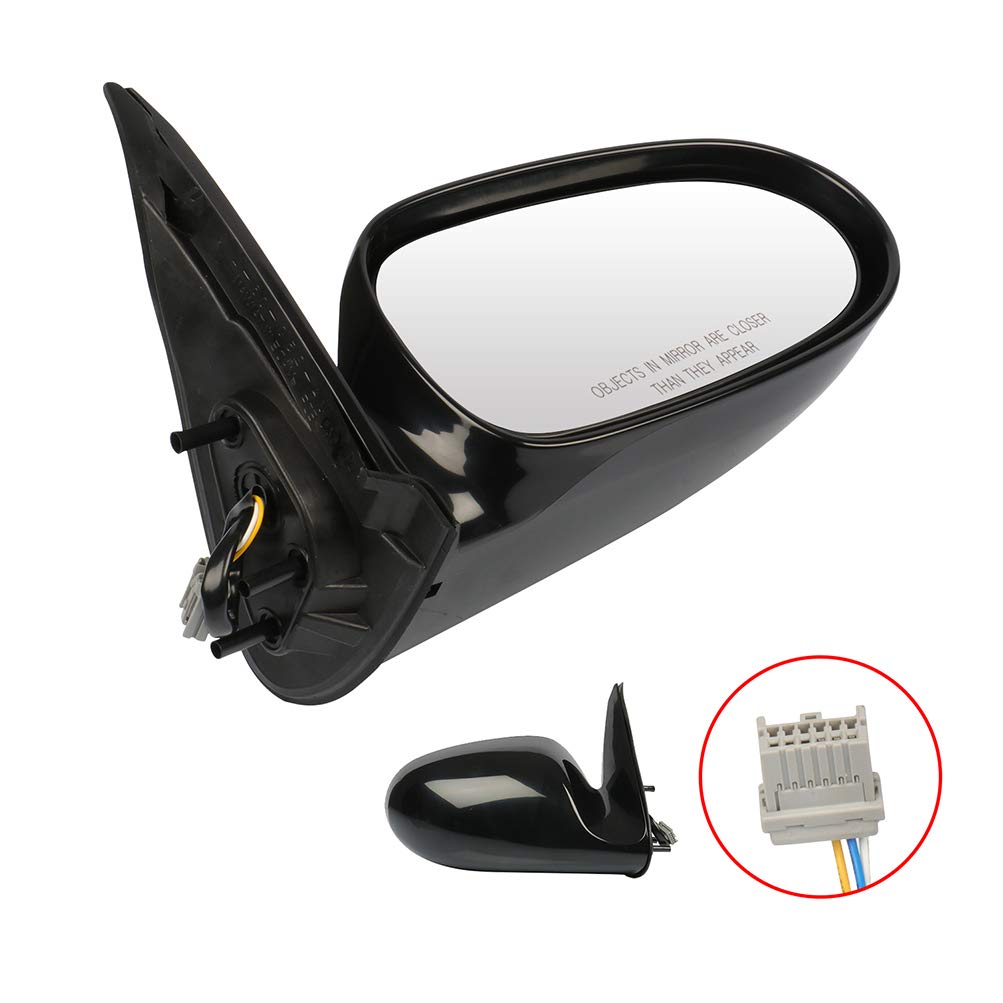 SCITOO Right Passenger Side View Mirror Compatible with 2000-2009 Nissan Sentra - Power Non-Folding Exterior Replacement Mirror (Black, Part #NI1321133) - Perfect for Car Repair & Auto Body Replacement