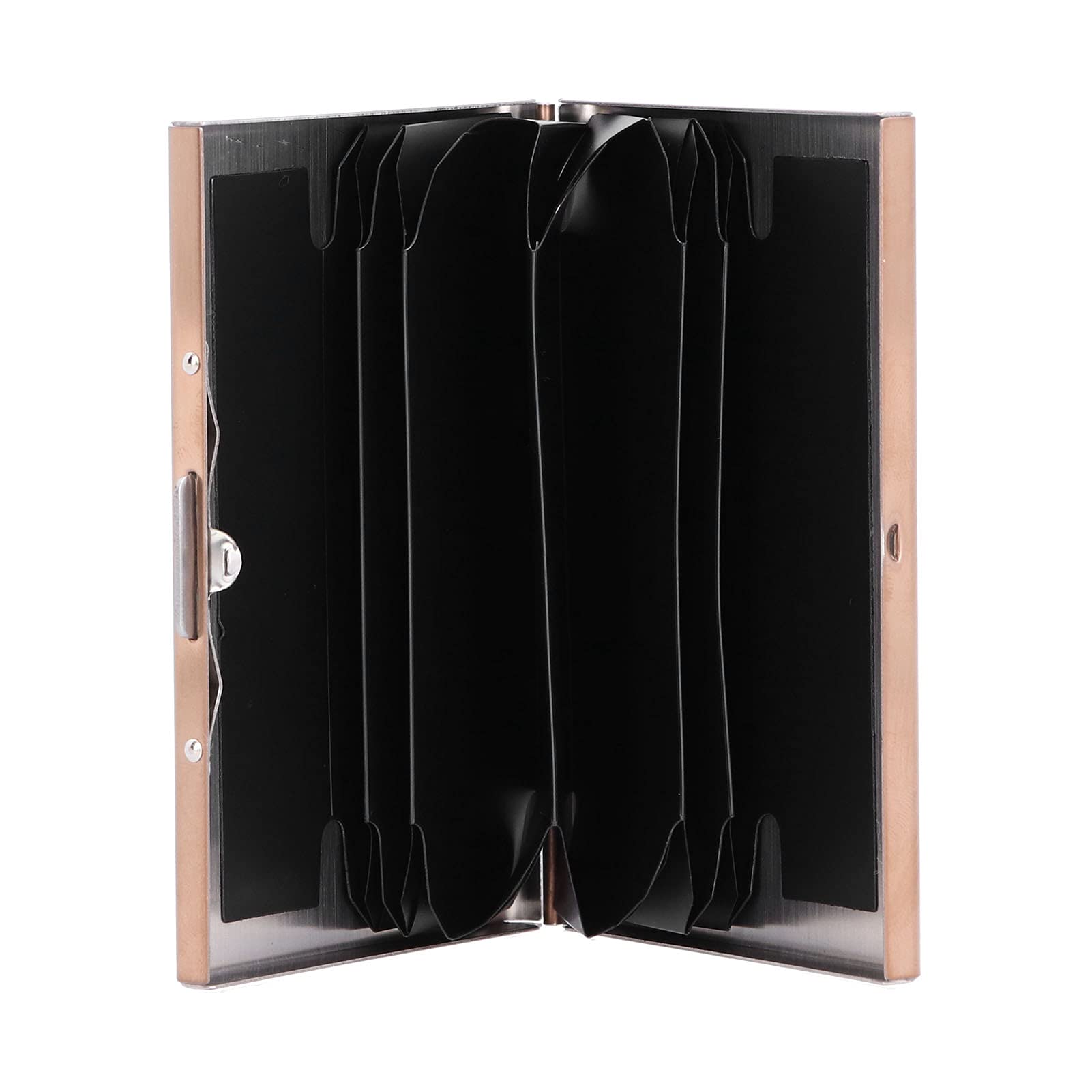 Stainless Steel Card Holder for Men & Women - 6 Card Capacity, Rose Gold - Protect Debit, Credit, ID & Business Cards | Perfect for Travel, Work & Everyday Use