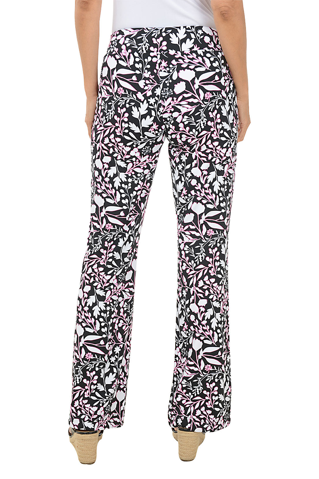 Floral Print UPF50+ Sun Protection Pull-On Pants for Women - Beach, Yoga & Outdoor Activities