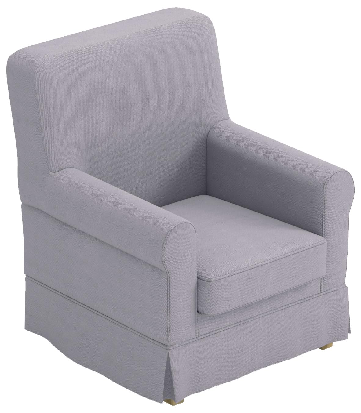 Durable Ektorp Jennylund Slipcover Replacement - Custom Made for IKEA Jennylund Armchair & Sofa | Polyester Linen Light Gray | Perfect for Living Room, Bedroom & Home Office Decor