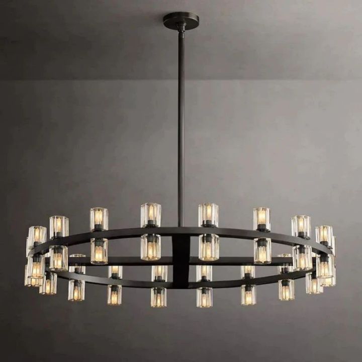 Customized Aurora Wine Glass Round Chandelier 24