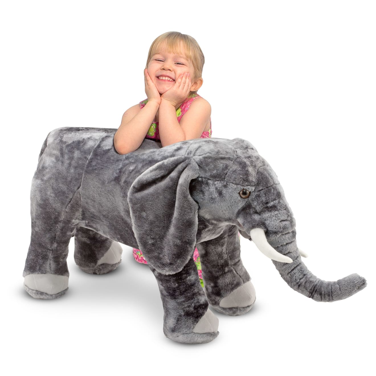 Giant Plush Elephant Stuffed Animal - Soft & Cuddly Large Elephant Toy for Kids, Nursery Decor, Baby Shower Gift, and Room Decoration