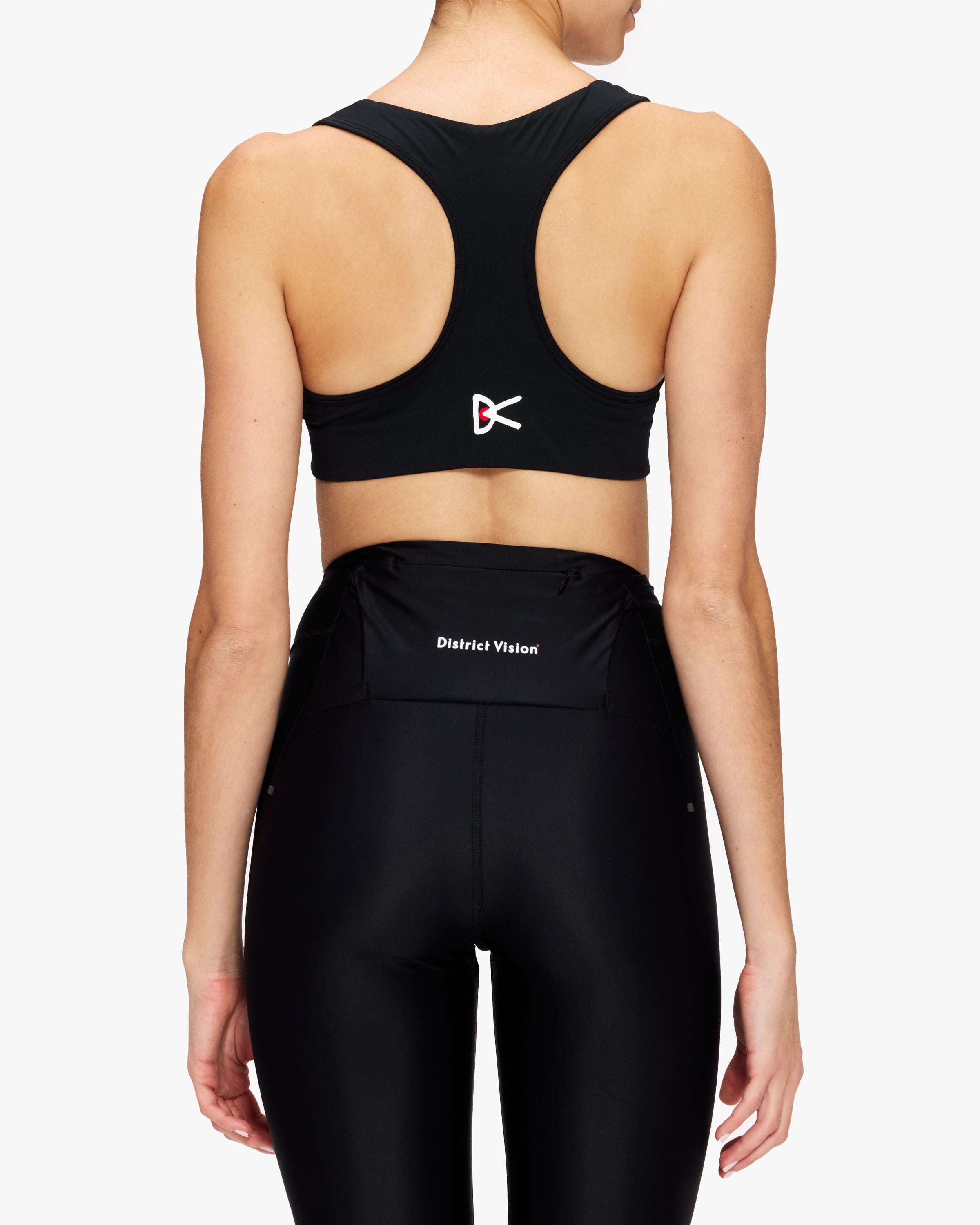 District Vision Women's Twin Layer Lightweight Sports Bra - Breathable Support for Running, Yoga & Active Lifestyles