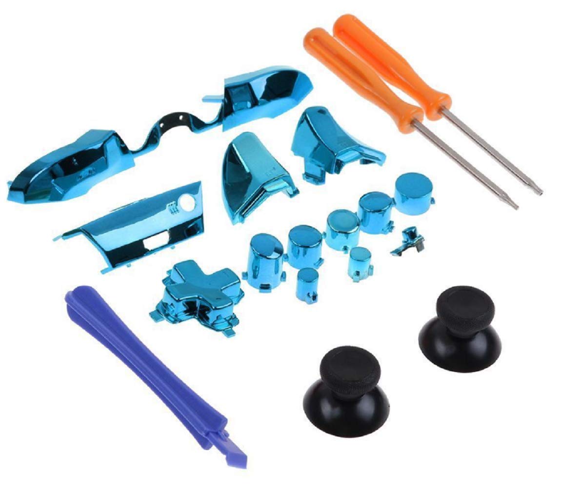 L&L® Replacement Button Bumper Trigger Kit for Xbox One Elite Controller - Blue | Repair Parts Set with Tools | Perfect for DIY Fixes & Gaming Accessories