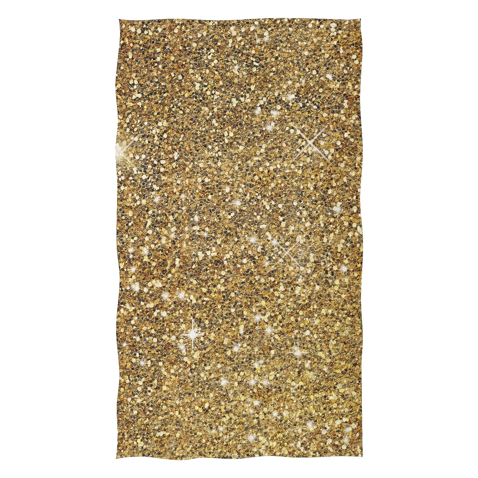 Premium Gold Glitter Sparkle Print Hand Towels - Super Absorbent & Ultra Soft Bath Towels for Kitchen, Sports, Gym, Spa & Beach - 16x28 Inches - Perfect Gift for Home & Travel Use