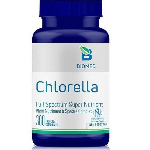 Premium Organic Chlorella Tablets 360 Count - Natural Detox & Immune Support Supplement for Daily Wellness & Energy Boost