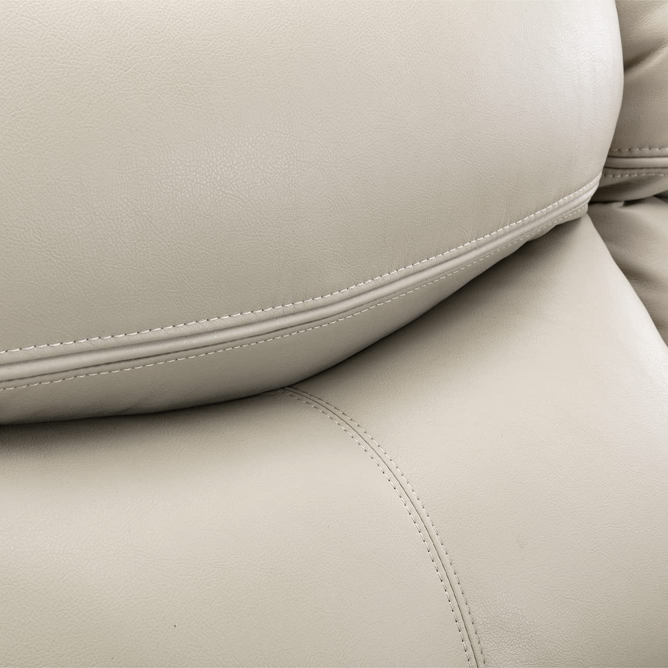 Familymill Breathable Leather Manual Recliner Chair - Comfortable Living Room Furniture for Relaxing & Lounging | Perfect for Home Theater, Reading Nook & Family Room