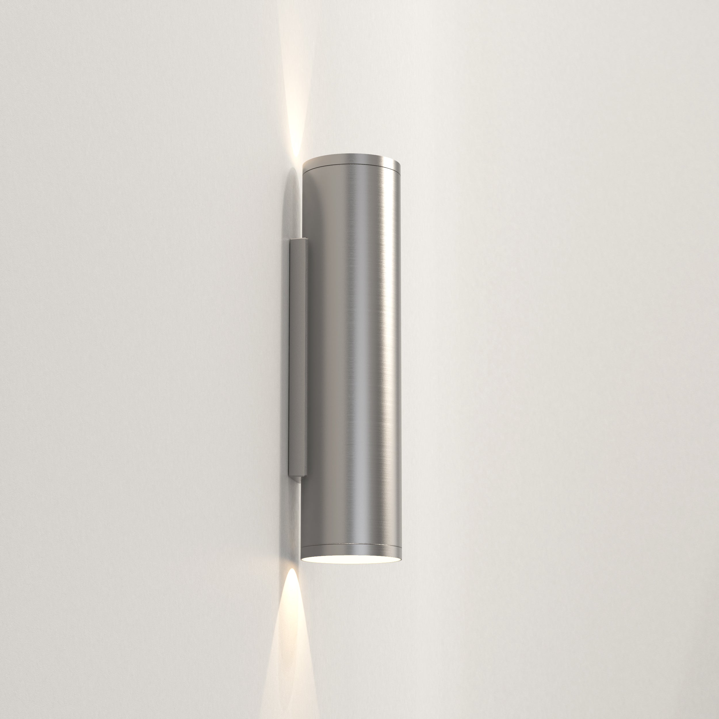 Ava 1/2Lt Coastal Wall Light - Brushed Stainless Steel/PVD Brushed Brass GU10 IP44 - Perfect for Beach House, Patio & Outdoor Lighting