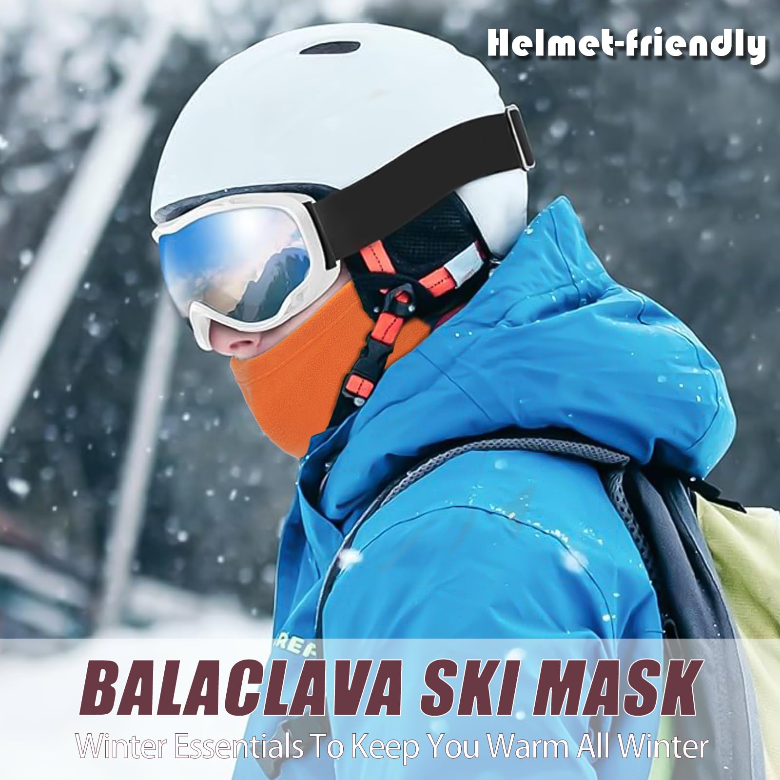 Balaclava Ski Mask for Men & Women - Warm, Breathable, Windproof Winter Face Mask for Skiing, Snowboarding, Motorcycling & Outdoor Activities in Cold Weather