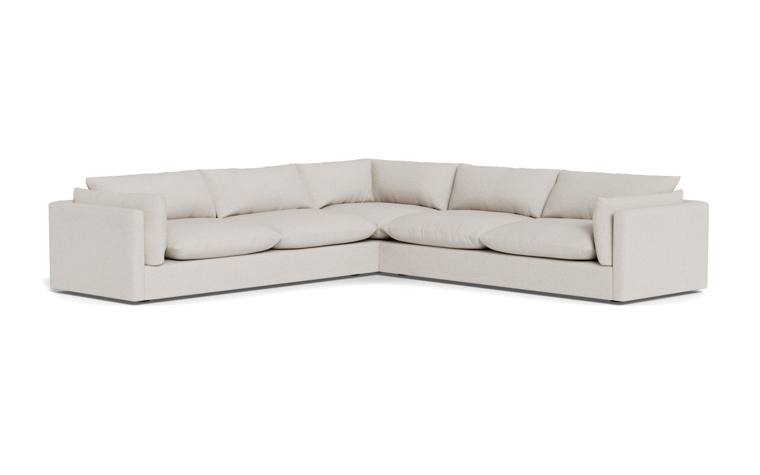 SoCo 124 Corner Sectional Sofa - Modern L-Shaped Couch with Storage & Recliner for Living Room, Family Room, or Home Theater - Comfortable Fabric Upholstery & Sturdy Frame