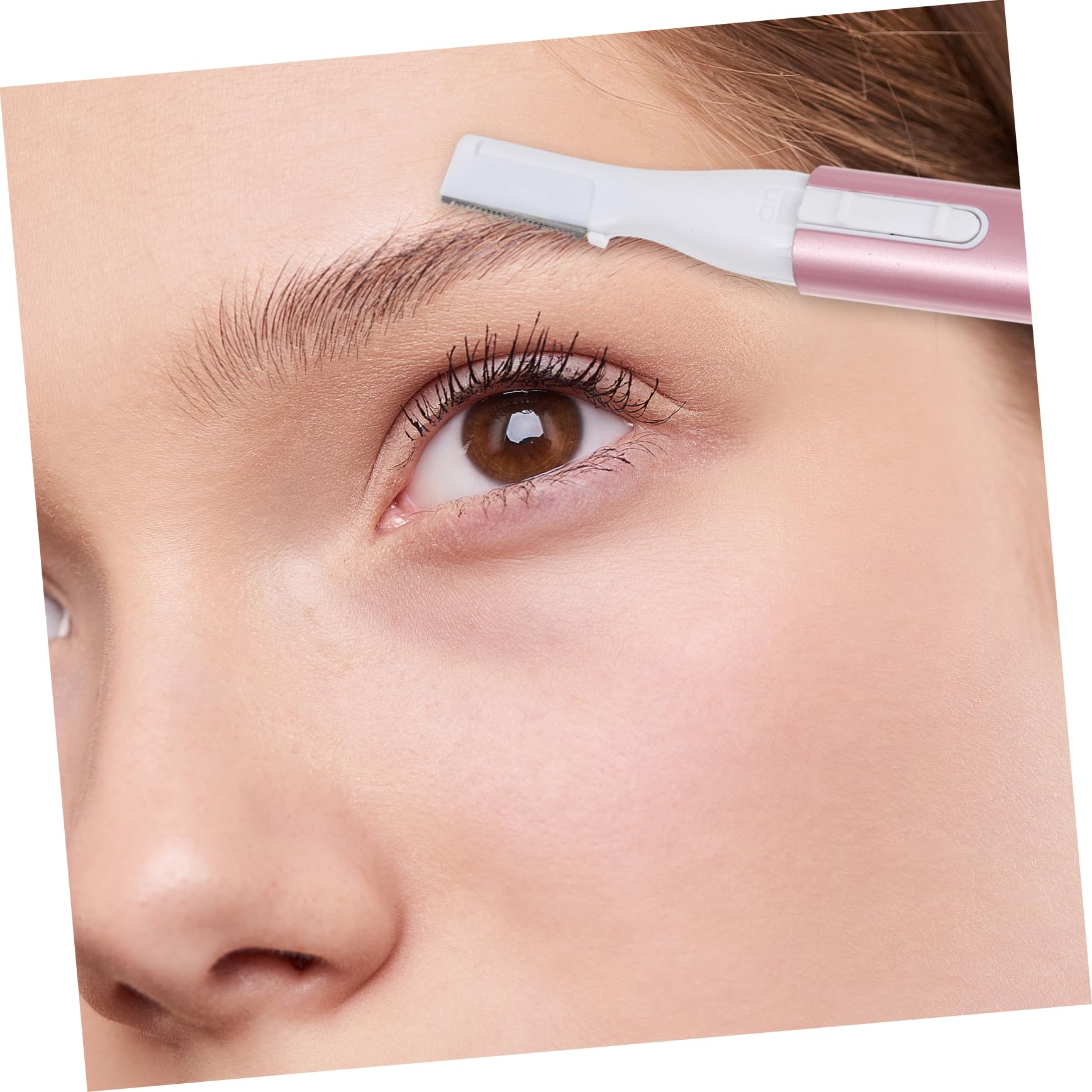 Electric Eyebrow Razor & Body Hair Trimmer for Women & Men - Pink Mini Shaver, Rechargeable & Painless - Perfect for Eyebrow Shaping, Facial Hair Removal & Smooth Skin Care at Home or Travel
