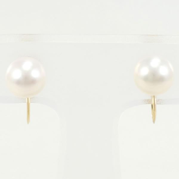 18K Yellow Gold Pearl Earrings for Women - Elegant Pearl Stud Earrings, Hypoallergenic & Durable - Perfect for Weddings, Parties & Everyday Wear