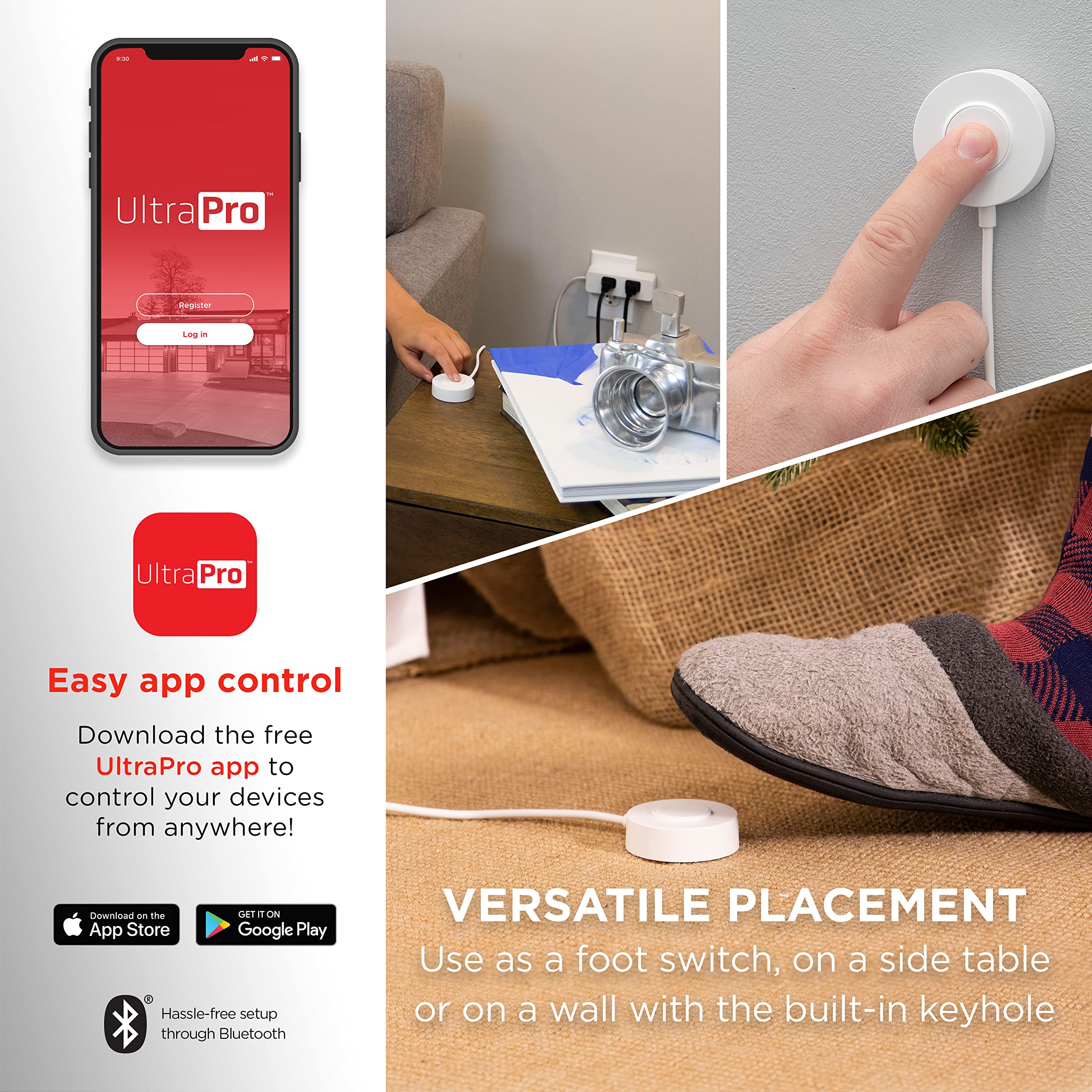 UltraPro Smart Plug WiFi Outlet - Dual Smart Outlet Works with Alexa & Google Home, No Hub Required, Remote Control via App | Perfect for Smart Home Automation, Controlling Lights & Appliances Anywhere