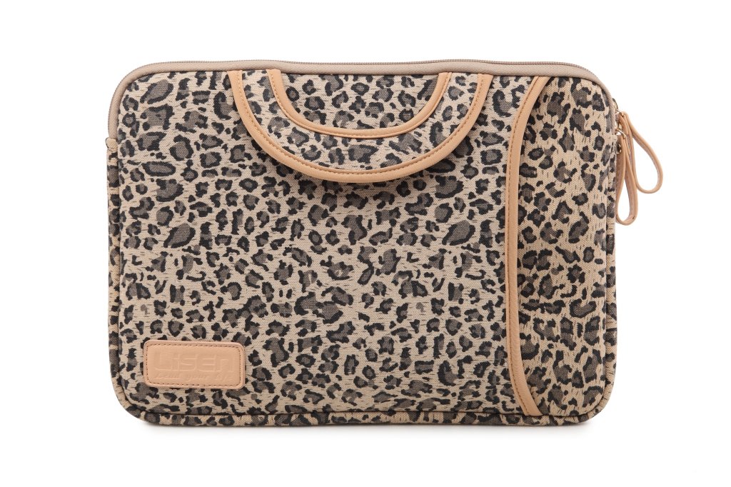 15.5 Inch Laptop Sleeve Case - Stylish Leopard Print Ultrabook Sleeve for MacBook Air/Pro, Acer, Asus, Dell, Lenovo, iPad Pro & Surface Pro 4 - Protective Carrying Bag with Handle for Work, School & Travel