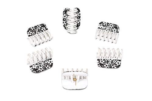 Delush Design Medium Plastic Hair Clutch Clip for Women - Trendy Hair Claw in Multi Colors (Design 32) - Perfect for Parties, Weddings & Everyday Styling
