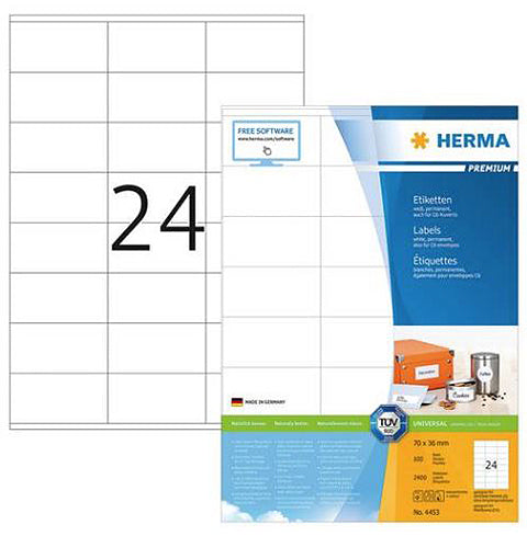 Premium A4 Shipping Labels 70 x 36mm (4453) - Perfect for Ecommerce Packaging, Shipping Boxes & Mailing Envelopes