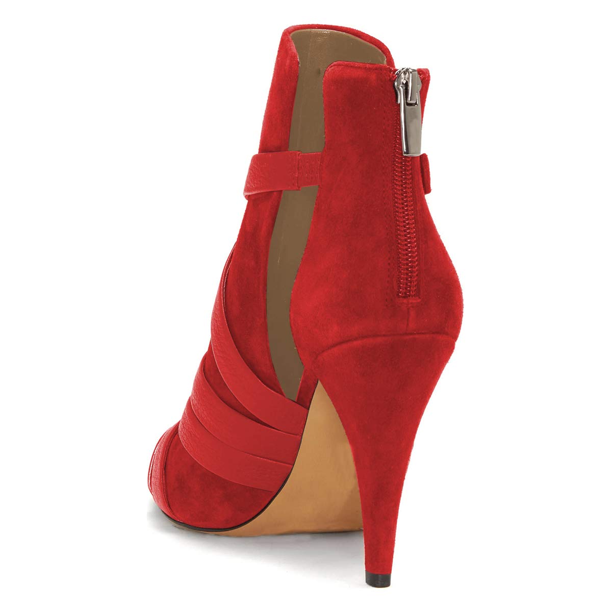 YDN Women's Peep Toe Cone High Heel Booties - Stylish Cutout Buckle Party Dress Pumps for Women | Perfect for Evening Events, Date Nights & Special Occasions