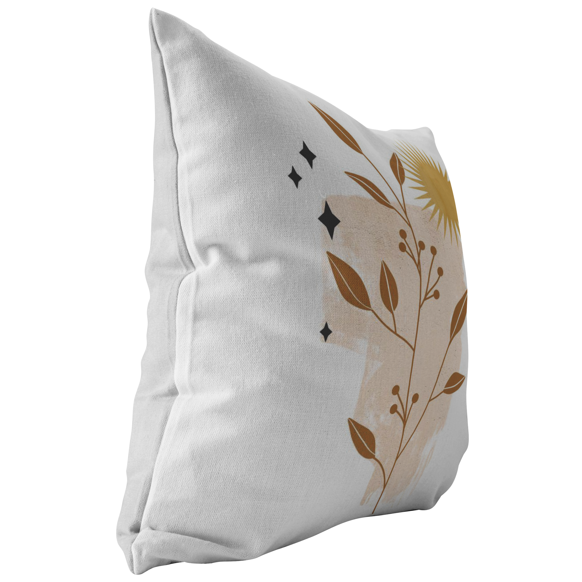 Star Flower Throw Pillow - Decorative Accent Cushion for Sofa, Bed & Home Decor - Soft & Stylish Living Room Bedroom Pillow