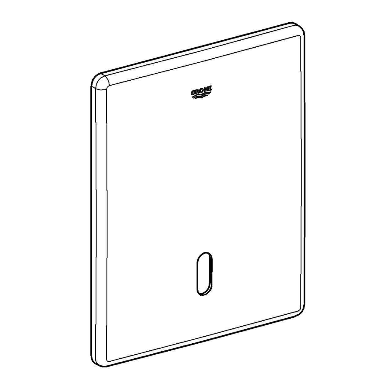 Grohe 42449SD0 Cover Plate - Chrome Bathroom Sink Faucet Cover for Concealed Installation - Perfect for Modern Bathroom & Kitchen Renovations