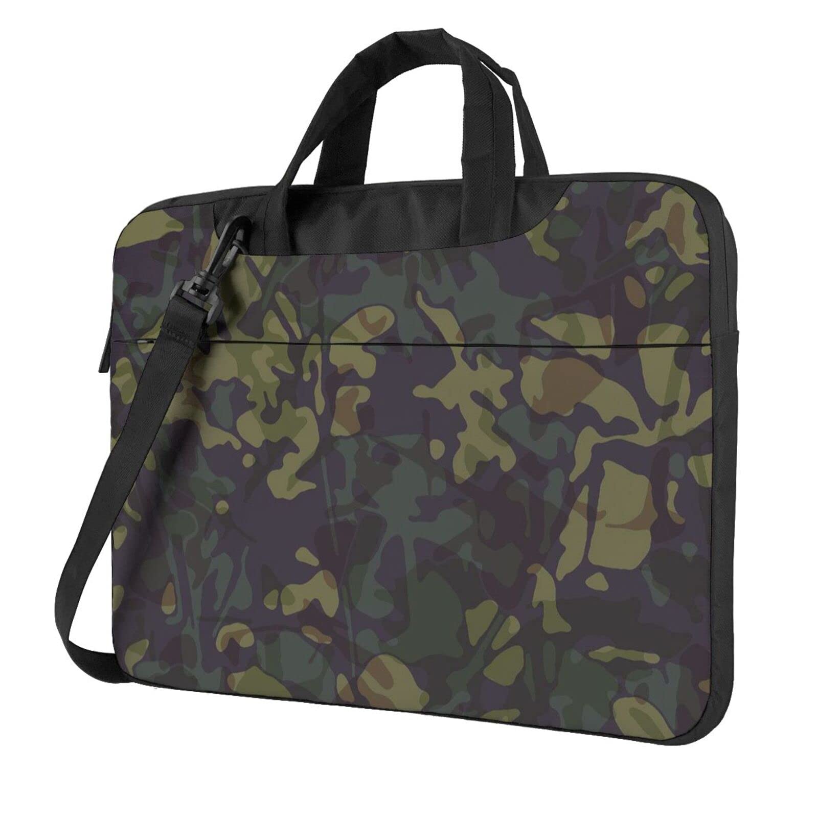 Camouflage Hunting Grassland Laptop Shoulder Bag - Durable 15.6 Inch Laptop Case for Outdoor Adventures, Work & Travel | Perfect for Camping, Hunting Trips & Daily Commute