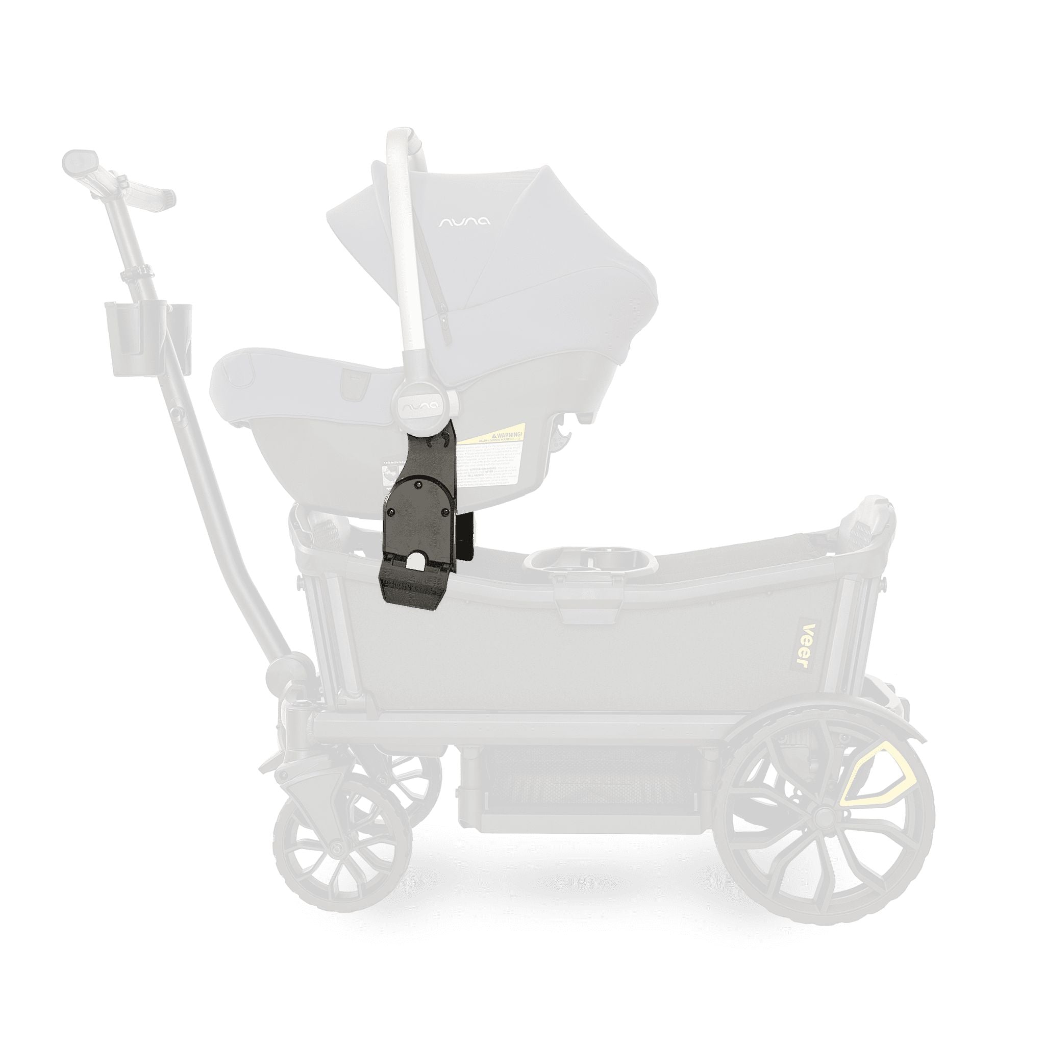 Veer Cruiser XL Infant Car Seat Adapter - Universal Stroller Car Seat Adapter for Baby Travel System, Safe & Easy Installation for Newborns - Perfect for Family Outings, Air Travel, and Daily Commutes