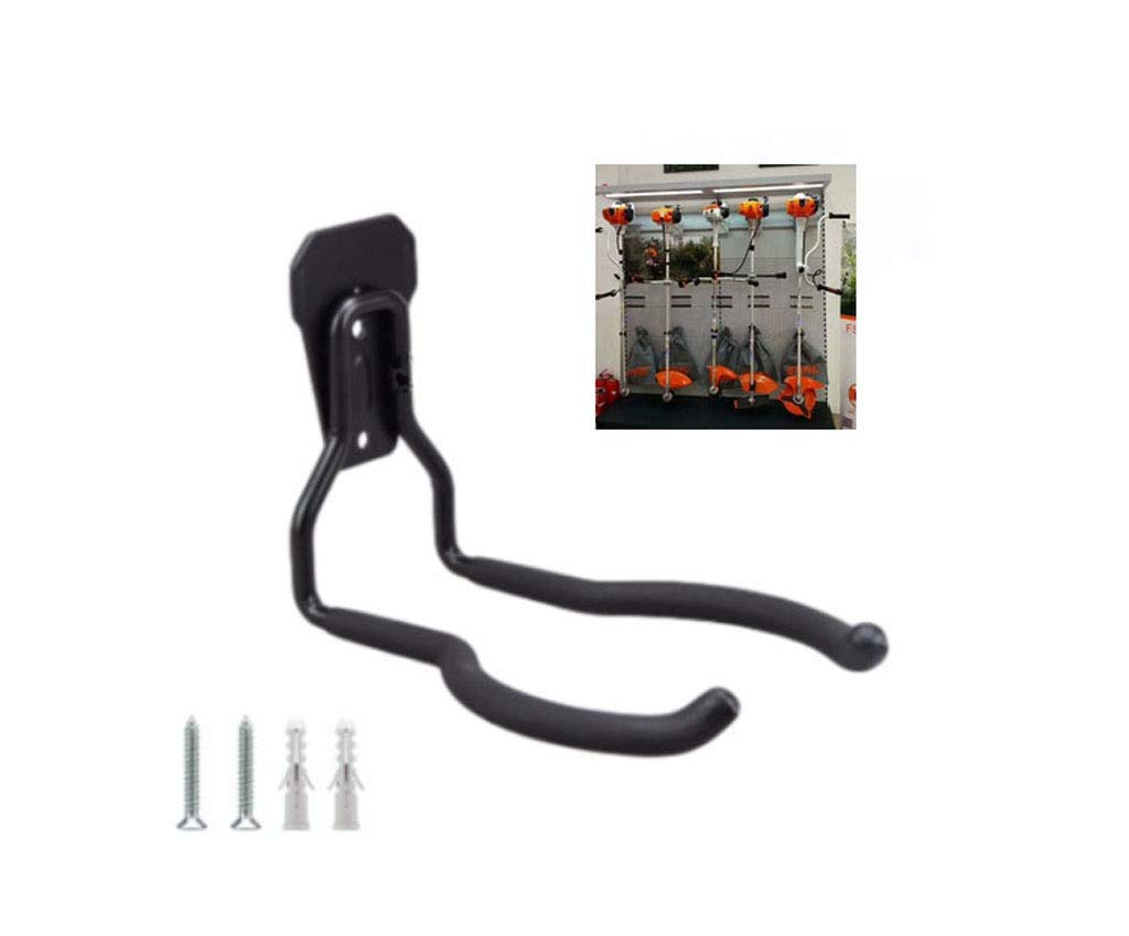 **Heavy Duty Garage Wall Hooks - Power Tool Hanger & String Trimmer Organizer, Wall Mount Storage Rack for Garden Tools, Bikes & Utility Items - Perfect for Garage, Shed & Workshop Organization**