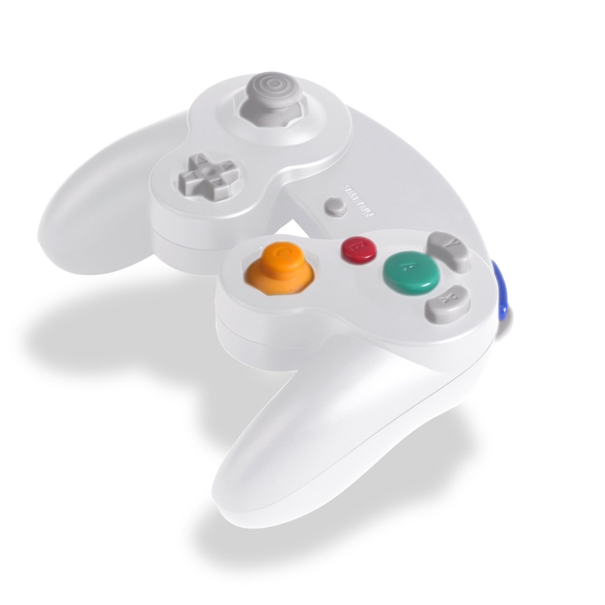 TechKen Classic Wired Game Controller for Nintendo GameCube, Wii U, Switch & PC - Compatible with Super Smash Bros - Black & White - Perfect for Gaming Tournaments & Retro Gaming Sessions
