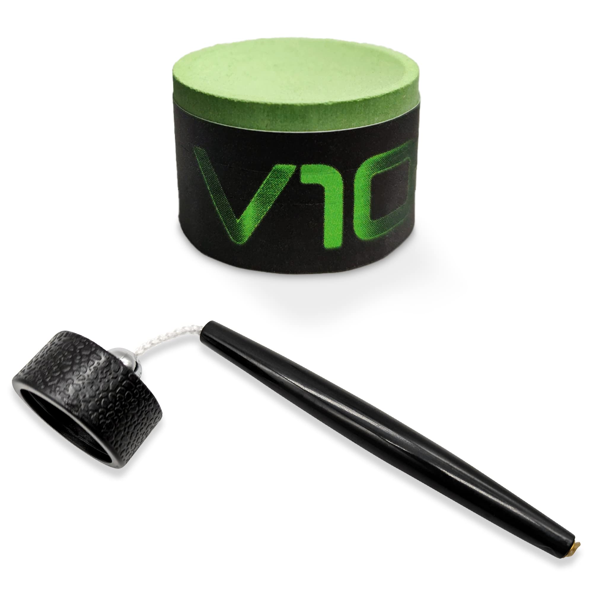 Premium Pro Series Circle Pool Chalk Holder - Compatible with TAOM Pyro & V10 Chalk | Snooker & Billiards Accessories for Professional Players & Home Game Rooms