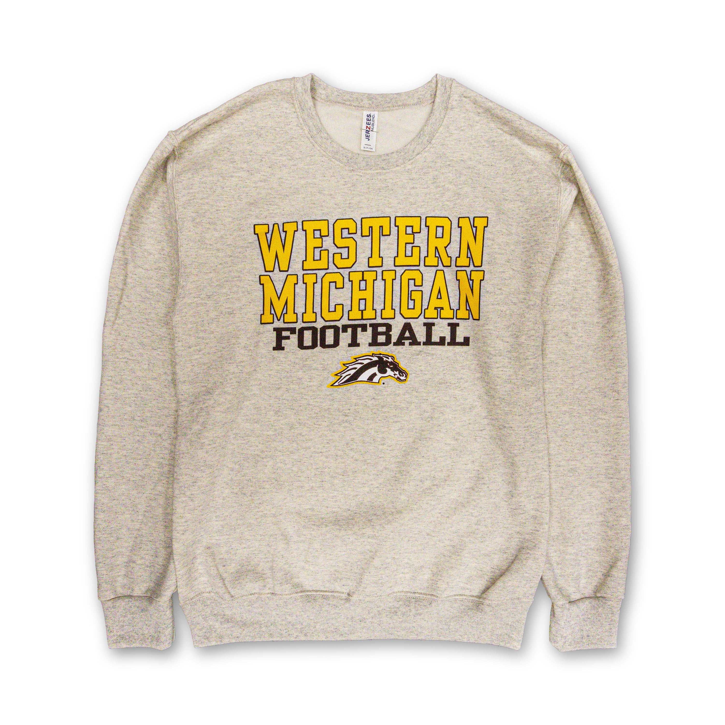 Western Michigan Broncos Football Crewneck Sweatshirt - Comfortable & Stylish Fan Apparel for Game Day, Tailgating & Casual Wear