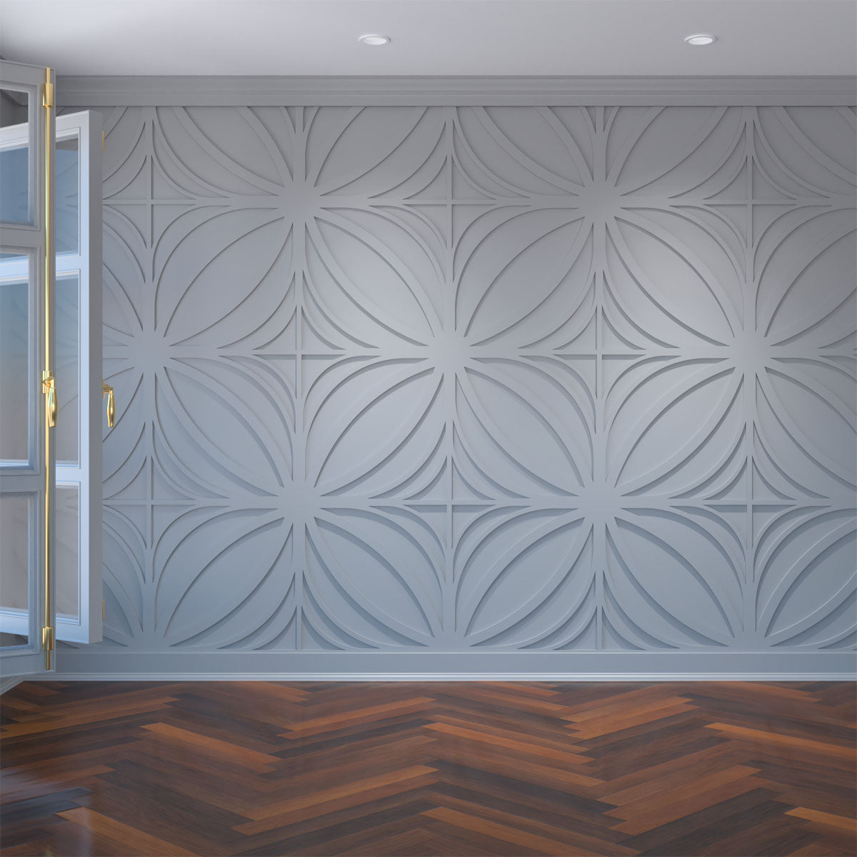 Otis Decorative Fretwork Wall Panels - Laser Cut Wooden Room Dividers & Home Decor - Perfect for Living Room, Bedroom, and Office Partitions