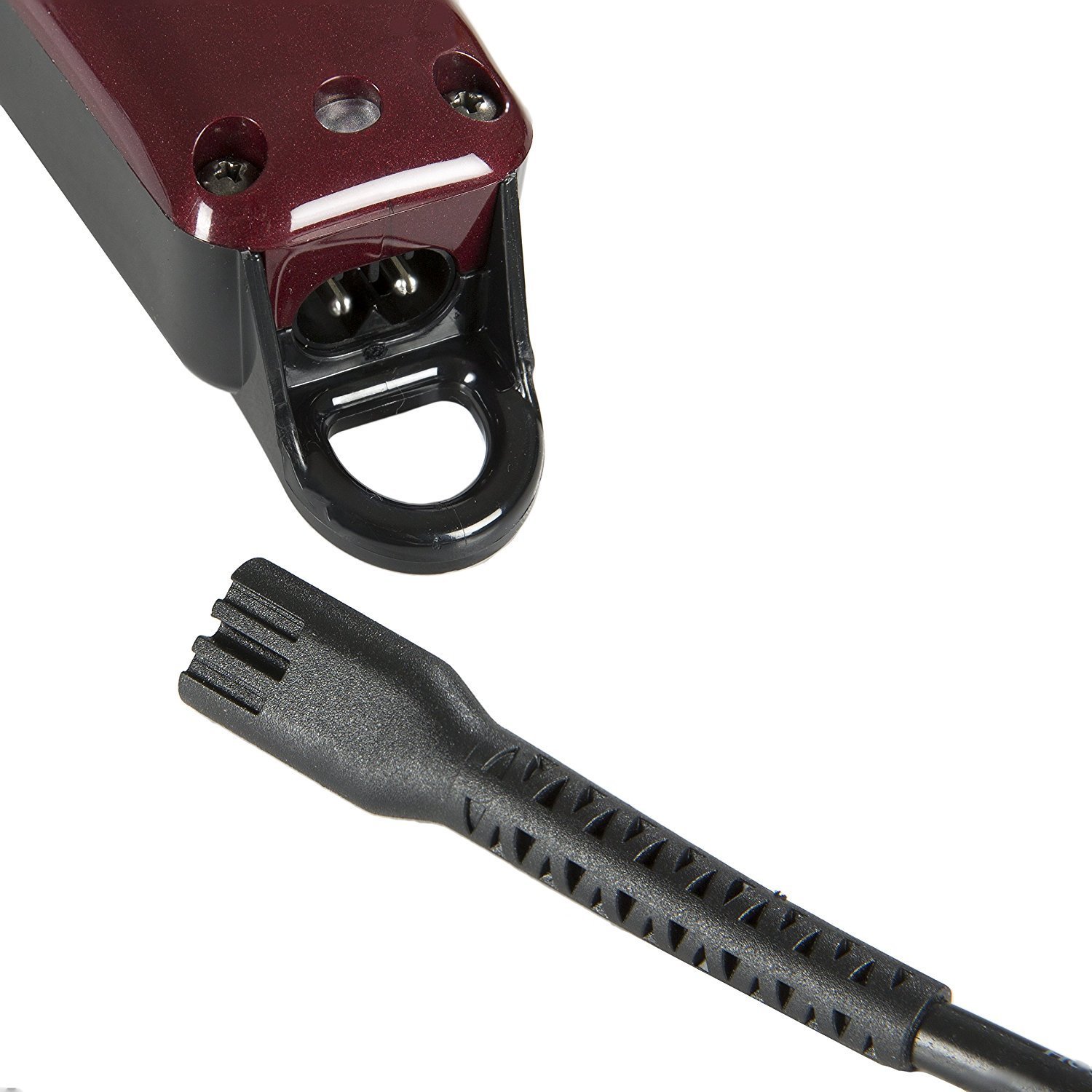 Wahl Professional 5-Star Magic Clip #8148 Cordless Hair Clipper - Barber Grade Fade Trimmer with Adjustable Blade & Bonus Neck Duster (Burgundy) - Perfect for Home Haircuts, Salon Styling & Professional Grooming