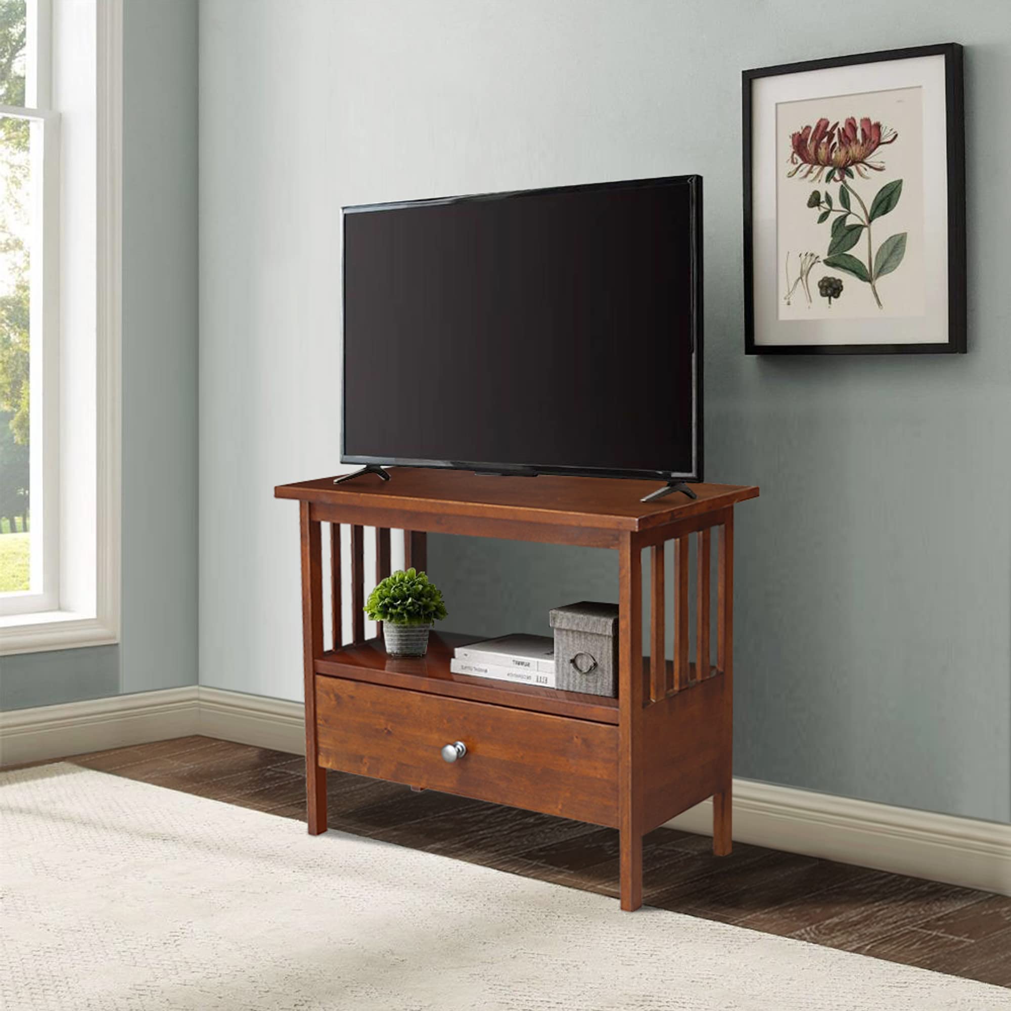 International Concepts Entertainment Centers - Modern TV Stand & Media Console for Living Room, Home Theater Setup