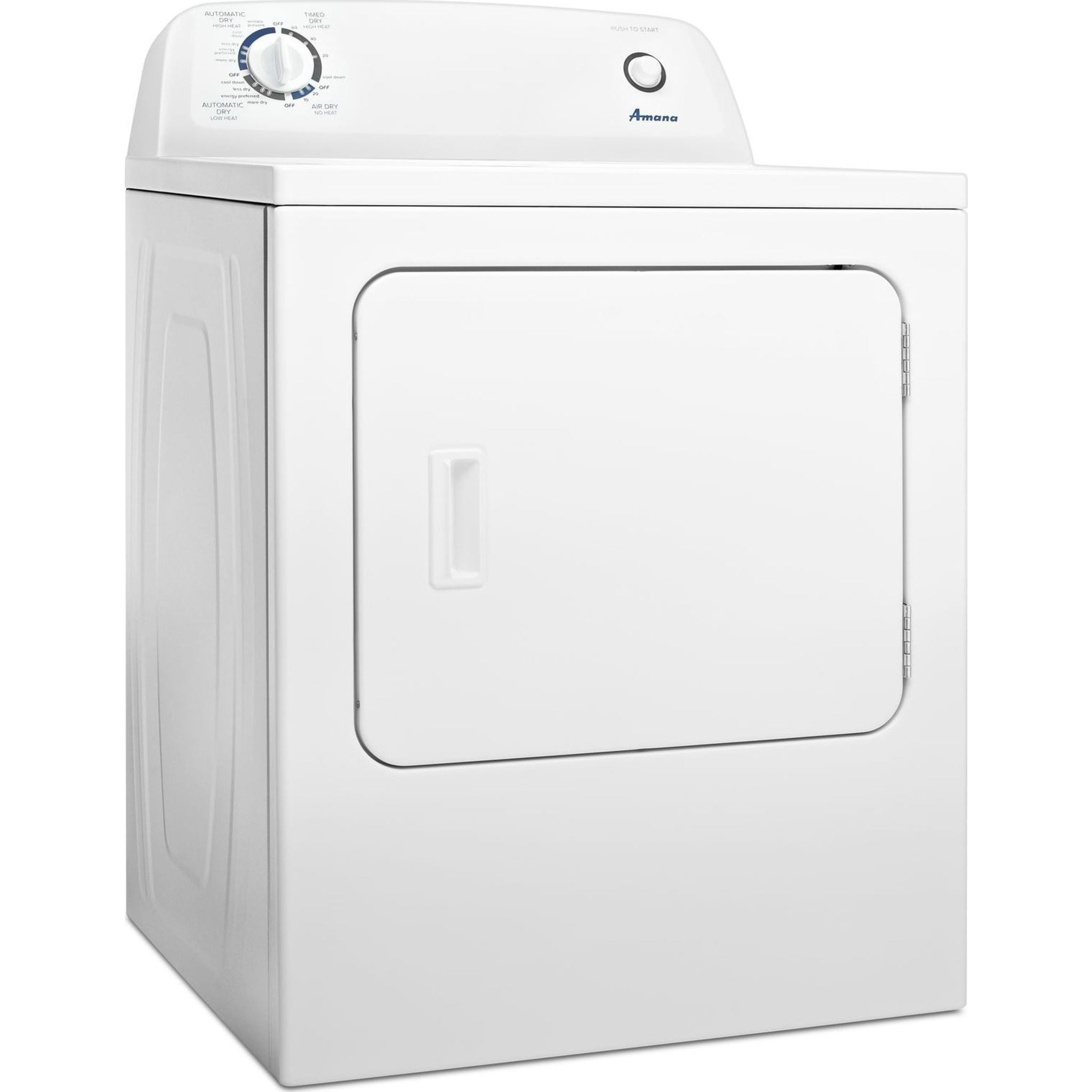Amana NGD4655EW White Gas Dryer - High Efficiency, Large Capacity for Laundry Rooms & Homes