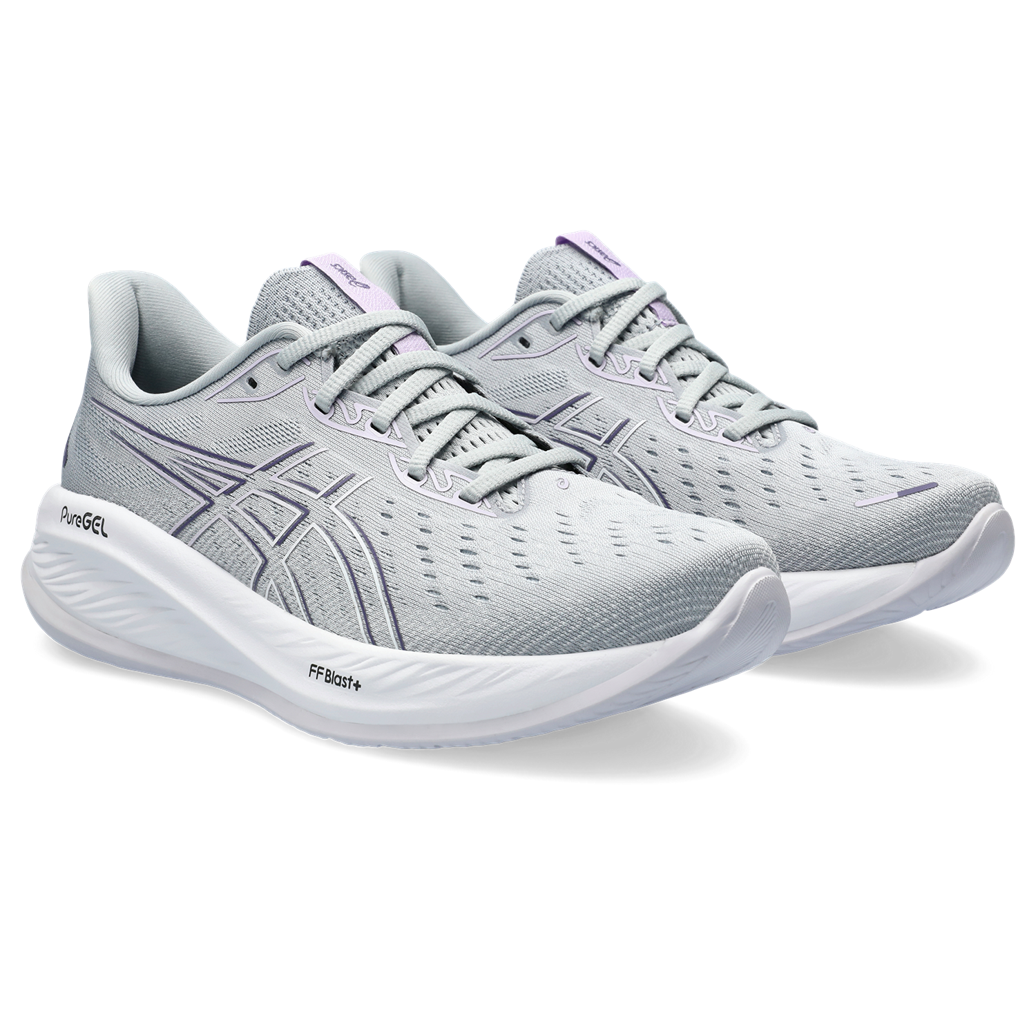 ASICS Women's Cumulus 26 Running Shoes - Piedmont Grey/White - Lightweight Cushioned Sneakers for Jogging, Gym Workouts & Everyday Comfort