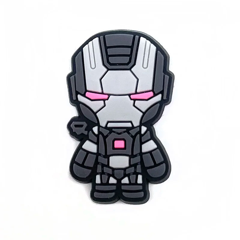 MINISO Marvel Superhero DIY Shoe Charms - Cartoon Character Accessories for Sandals & Clogs - Decorative Pins for Kids Gifts & Garden Fashion Accessories (Perfect for Birthday Presents & Cosplay Outfits)
