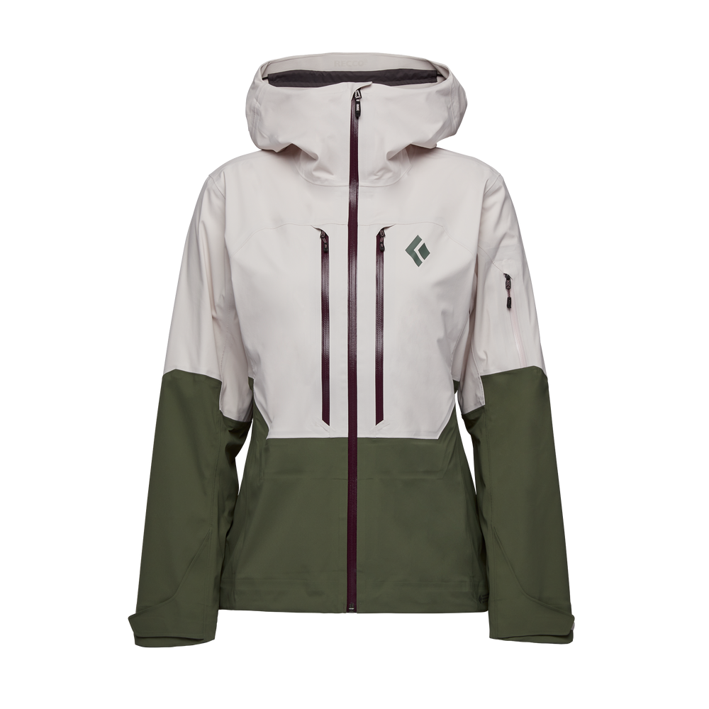 Black Diamond Recon LT Shell Jacket for Women - Lightweight Waterproof Hiking & Outdoor Adventure Gear