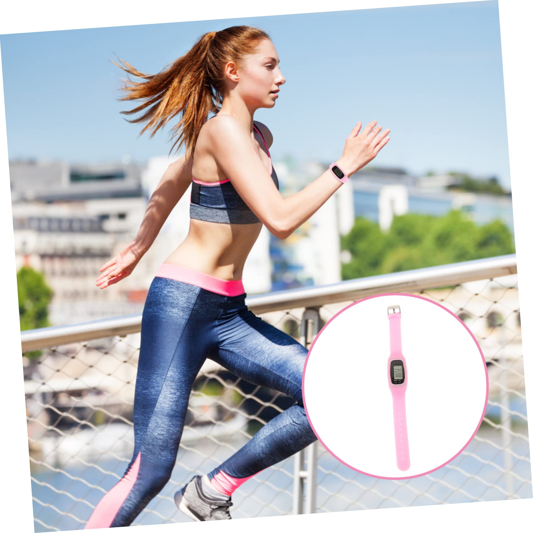 Women's Fitness Tracker Watch - Step Counter Pedometer for Walking, Running & Sports | Portable Wristband E-Tool for Kids & Adults | Track Daily Activity & Workouts