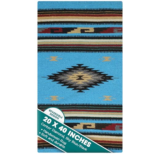 Center Diamond, Sky Blue/Black