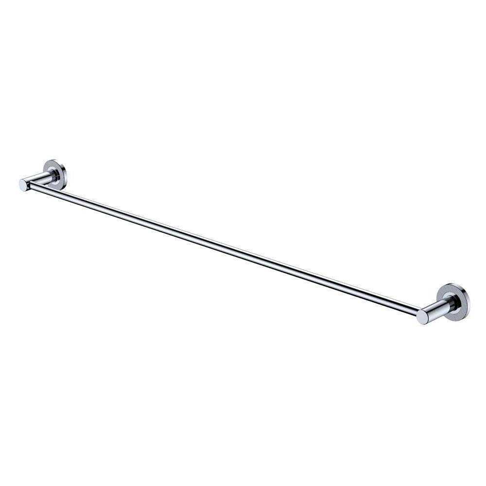 Fienza Axle Single Towel Rail 900mm Chrome Bathroom Towel Holder - Perfect for Modern Bathrooms, Kitchens, and Spa Spaces (Model 83101)