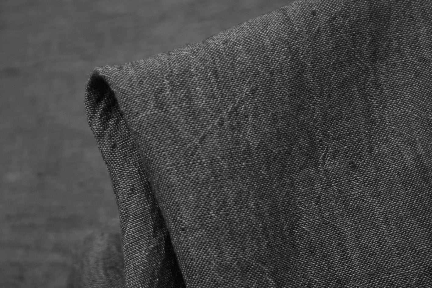 Charcoal Crush Crinkle Linen Fabric - Soft Wrinkled Textured Linen Material for Dresses, Curtains & Home Decor | Perfect for DIY Sewing Projects & Bohemian Style Clothing