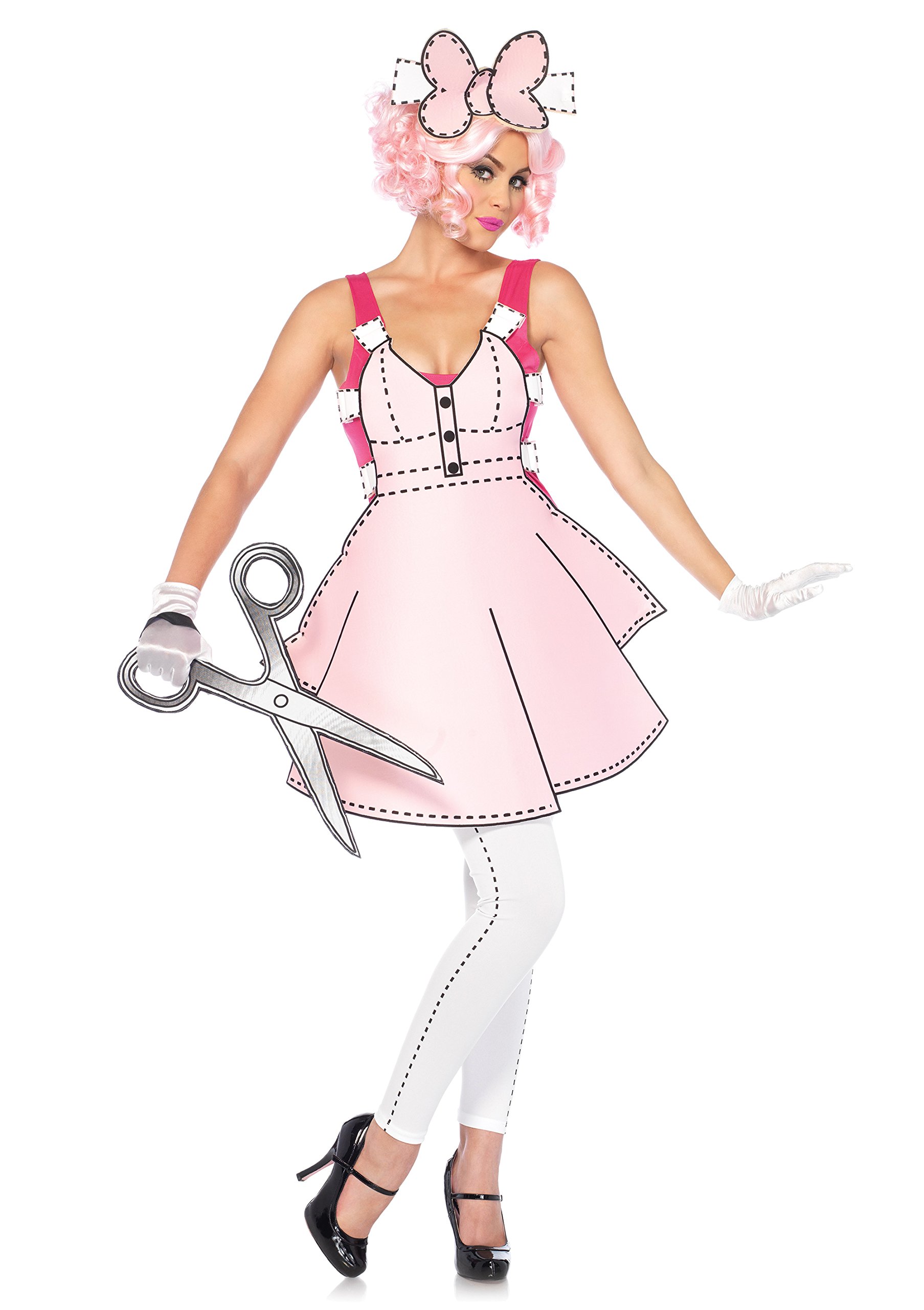 Leg Avenue Women's Pretty Paper Doll Halloween Costume - Sexy Adult Costume for Halloween Parties, Cosplay & Dress-Up Events