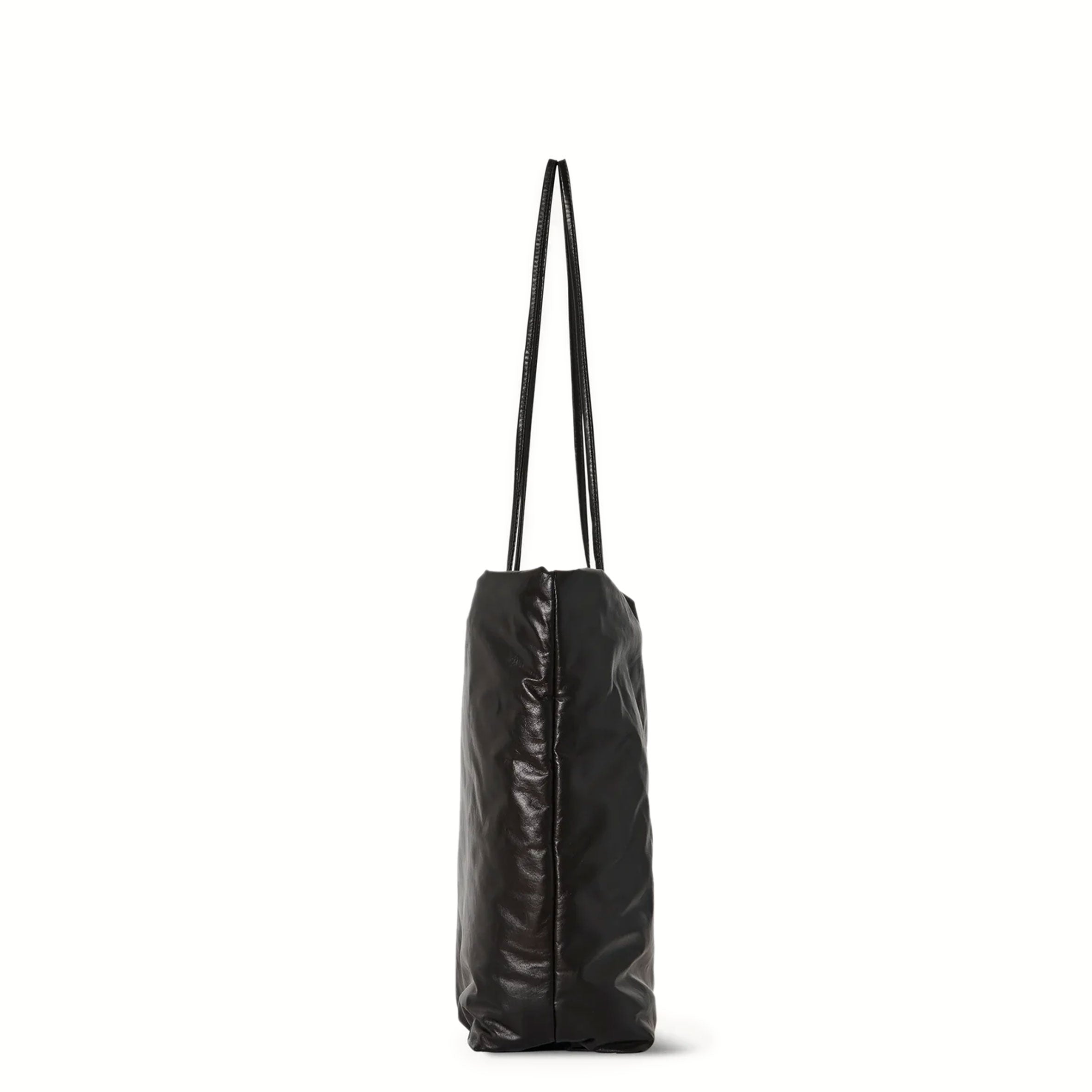 Stylish Pim Tote Bag in Luxurious Dark Brown Lamb Leather - Perfect for Work, Travel & Everyday Use