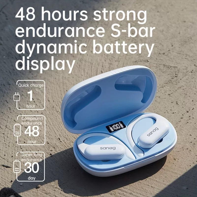 Sanag Z22S Pro Wireless Bluetooth Earbuds with Ear Hook - Sweatproof Sport Earphones for Running, Gym & Workout | HD Sound, Long Battery Life