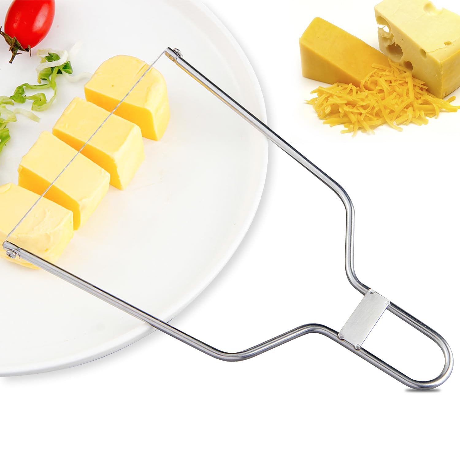 10-Pack 5.5 Inch Stainless Steel Cheese Slicer Replacement Wires - Professional Cheese Cutter Strings for Soft Cheeses, Pâtés, Mozzarella - Perfect for Home Kitchens & Deli Shops
