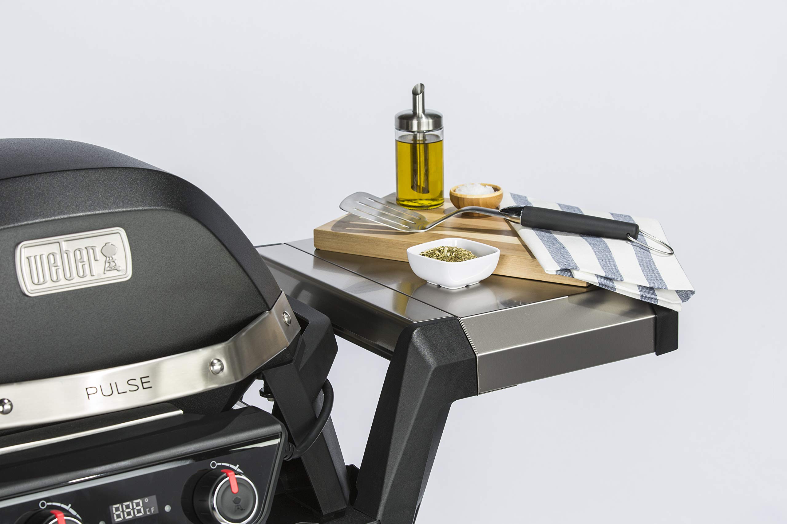 Weber Pulse 2000 Cart Electric Grill - Portable Outdoor BBQ Grill with 1890 Watts, Black | Perfect for Patio, Backyard, Camping & Tailgating Parties