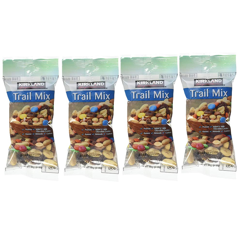 Kirkland Signature Trail Mix Snack Packs - 2oz Individual Portions, 28 Count (4 Pack) | Healthy Mixed Nuts, Dried Fruits & Seeds | Perfect for Hiking, Office Snacks & On-the-Go Energy