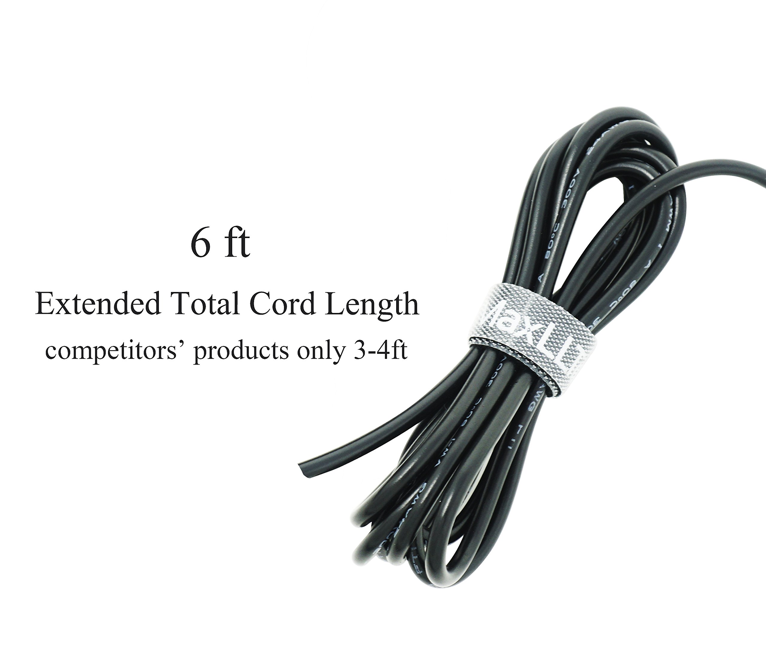6ft Extra Long 5V AC/DC Charger Power Adapter Cord for Sony SRS-XB2, SRS-XB3, SRS-X2, SRS-X11 Wireless Speakers - Perfect for Home, Office, and Outdoor Use