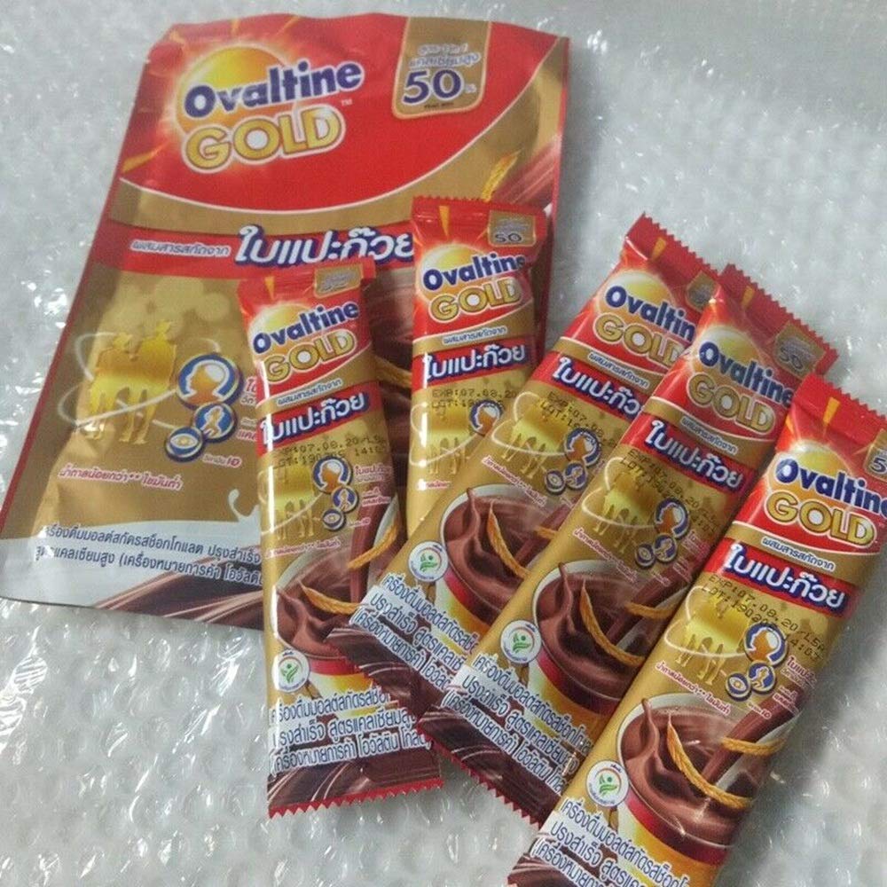Premium Ovaltine Gold Ginkgo Leaves 3-in-1 Drink Mix - Nutritious Breakfast Beverage for Energy & Focus - Perfect for Mornings, Office or Study Sessions