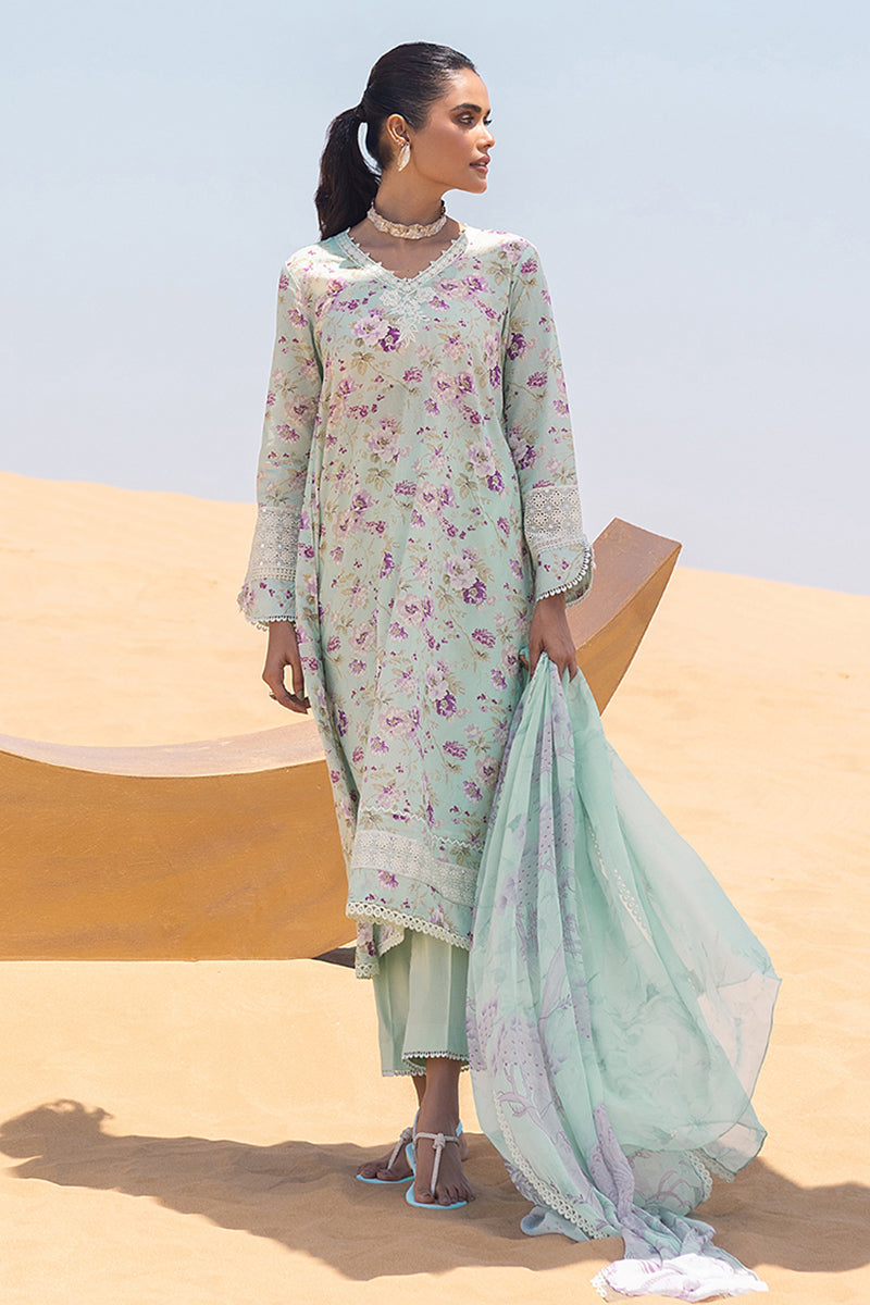Stylish Grey Mist 3-Piece Printed Lawn Suit for Women - Perfect for Summer Weddings, Parties & Formal Occasions